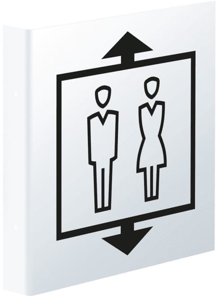 Haaks lift bord, 150 x 150 mm - kunststof