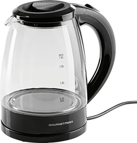 GourmetMaxx Waterkoker Aantal/Volume: 1.8 l Zwart