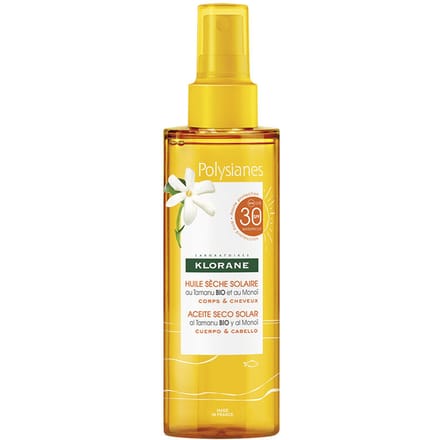Polysianes Monoï Y Tamanu Bio Zonnebrandolie Spf30 200 ml