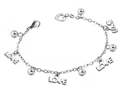 Amanto Armband Cemal - 316L Staal - Bedel - Liefde - 18cm