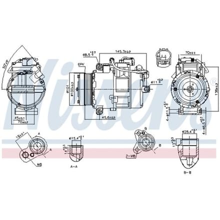 Compressor airconditioning NISSENS 890012