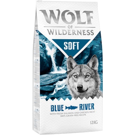 2x12kg 'Soft Blue River' Zalm Wolf of Wilderness Hondenvoer