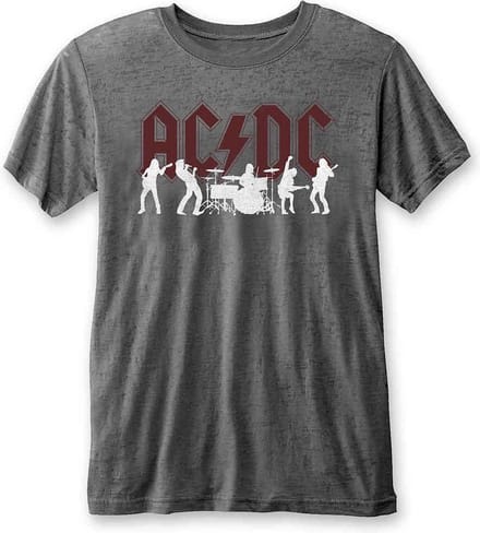 AC/DC - Silhouettes Heren T-shirt - M - Grijs