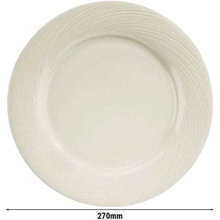 GGM Gastro (24 Stück) SEMPRE - Teller - flach - Ø 270mm - Creme Crème