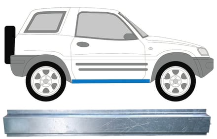 Reparatie dorpel voor Toyota Rav4 1994-2000 / Links = Rechts