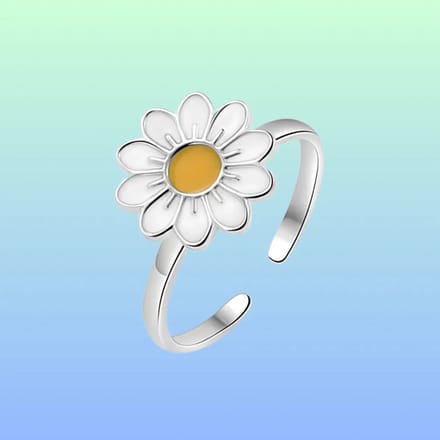 Fidget ring bloem - anti-stress - anti-angst - spinner ring