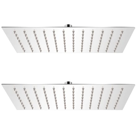 vidaXL - Regendouchekop - 2 - st - 20x30 - cm - roestvrij - staal