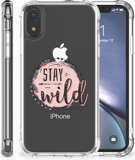 Apple iPhone Xr Stevig Bumper Hoesje Boho Stay Wild