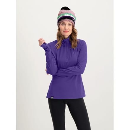Poederbaas Midlayer Pully Dames Four Seasons Lightweight Paars-M