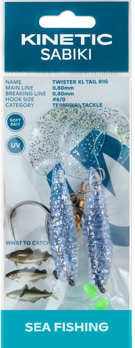 Kinetic Twister onderlijn | Blue Silver