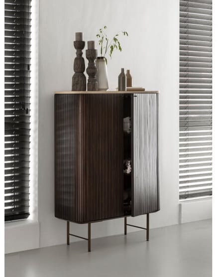 DTP Home Maroon bergkast 2 deurs 130x90x40 cm - Mahoniehout & Mortex - Bruin
