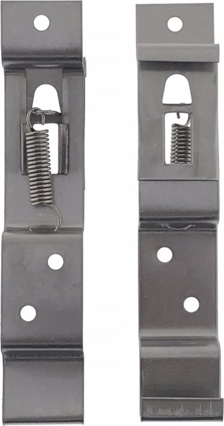 Finnacle - " Universele RVS Beugels & Klemmen voor Nummerplaat Houders - Set van 4"