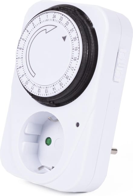 Benson Stopcontact met randaarde - analoge timer - 24-uurs schakelklok - kinderbeveiliging