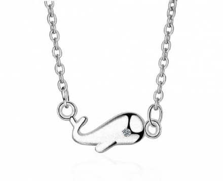 Ketting Dolfijntje Zilver 40 cm