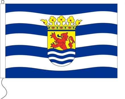 Zeeuwse vlag Zeeland 20 x 30cm