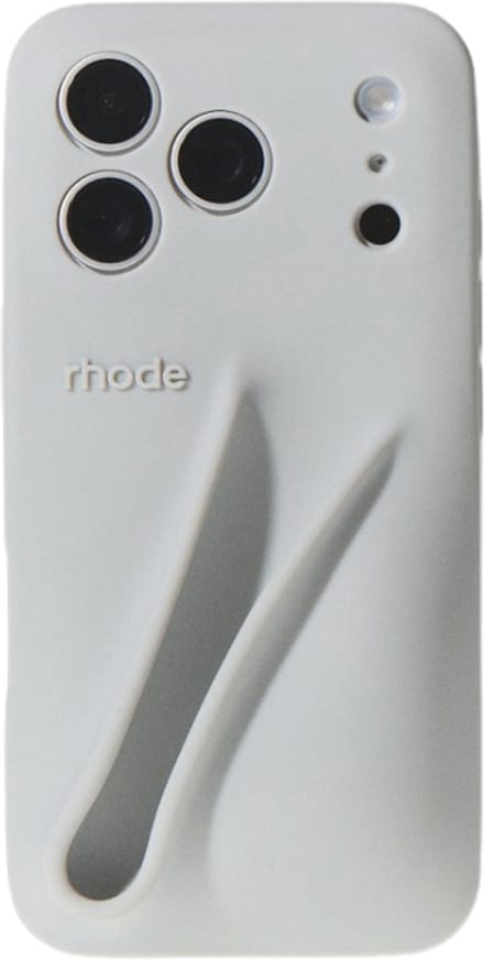 Rhode Lipcase voor iPhone 17 PRO – Bubble Case – Grijs