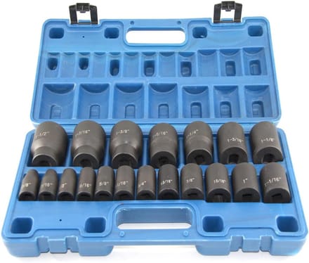 Slagsleutelset 1/2 inch Aandrijving SAE Standaard Bitjes Cr-Mo Staal