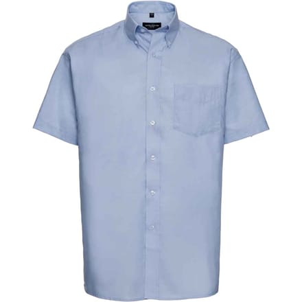 Russell Collection Heren Oxford Formeel Shirt (Oxford Blauw)