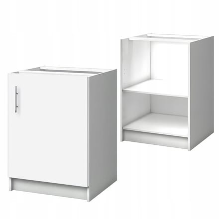 STAMAR - Keukenkast 60x46 cm - Onderkast met deuren - Wit