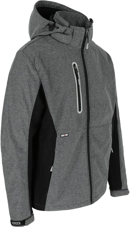 Herock Flexor Softshell Jas Reflec. Zwart S