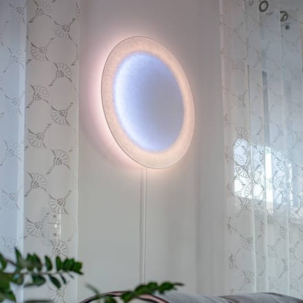 Ingo Maurer MOODMOON LED-wandlamp, RGBW, rond