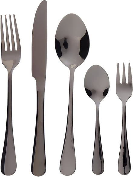 FUSILLI - Bestekset - Zwart - Roestvrij staal