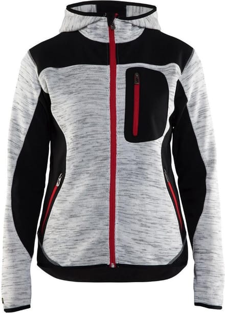 Blaklader Blåkläder 4931 Dames Vest met Softshell Grijs Mêlee/Zwart S