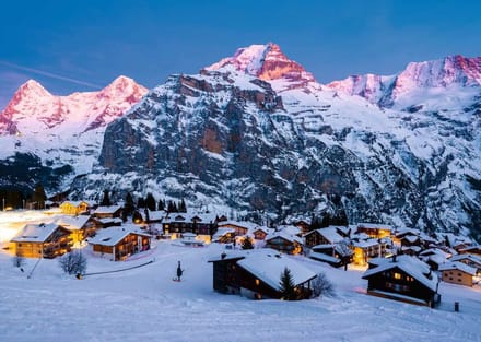 Ravensburger puzzel Berner Oberland, Mürren - 1000 stukjes landschap.