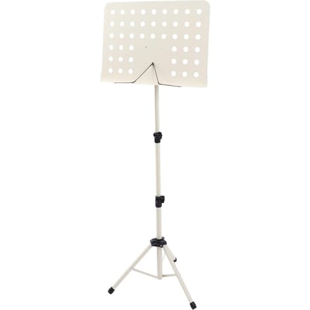 Opvouwbare lessenaar, in hoogte verstelbaar, draagbare lessenaar voor viool en saxofoon, beige white