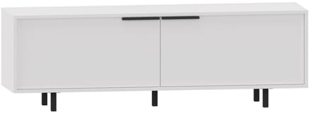 Alberto-Tv-meubel - 2-kleppen - Wit