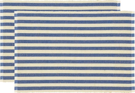 Södahl Statement Stripe Placemat 33 x 48 cm 2 stuks Blue