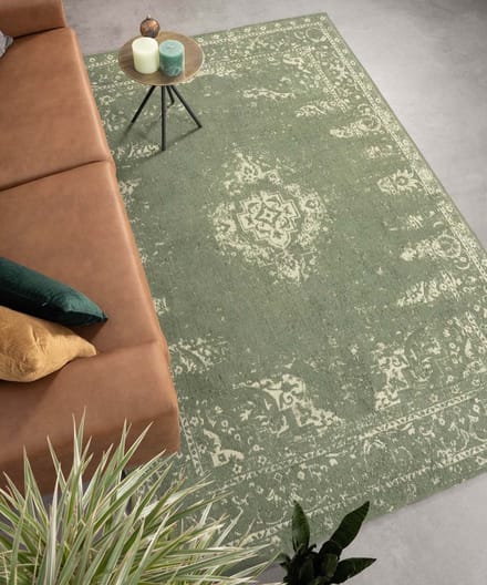 Vintage vloerkleed - Nomad groen 160x240