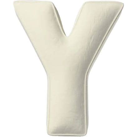 Kussen letter y Yellow Tipi Posh Velvet