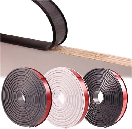 U-vormige randbescherming - Meubelrand strip - Rand afwerken - Zelfklevend en flexibel - 5 meter - Wit