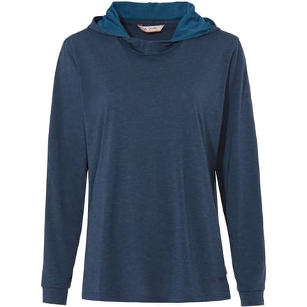 VAUDE Mineo LS Hoody, Trui, Dames Outdoor Sporttrui, Capuchon, Losse pasvorm
