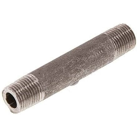 R 1'' RVS Dubbele Pijpnippel 20 Bar DIN 2982 - 400mm - FL2S-M-ST-100R-400L