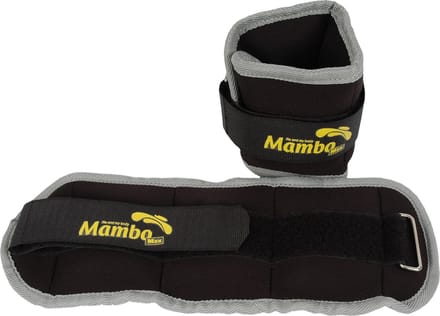 Pols enkelgewichten 2 x 2 kg - Mambo Max | Grijs - Zwart