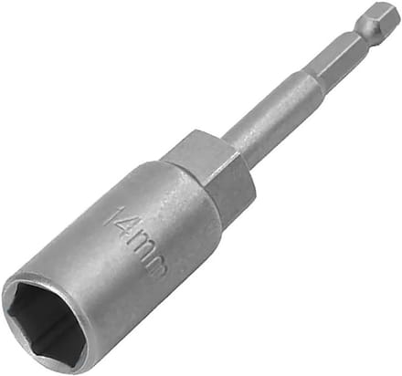 Nut Driver Socket 80MM - 1/4" Hex Shank Bit voor Boren, Moeren en Impact Socket Adapter - 17mm, Duurzaam en Efficiënt Gebruik