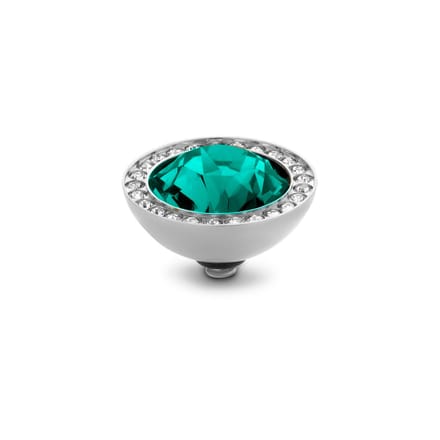 Melano Twisted Brilliant CZ Steentje Blue Zircon Zilver
