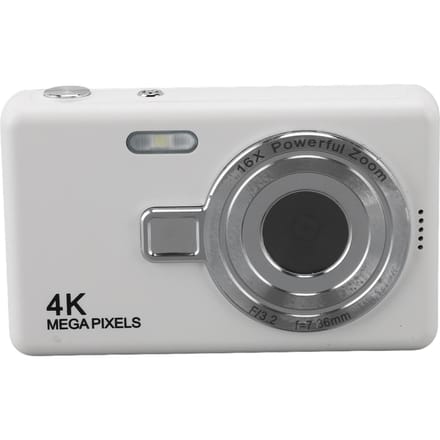 12MP 1080P digitale camera 2,4 inch TFT-scherm 16x zoom autofocus digitale zakcamera voor studenten wit