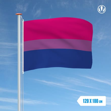 Bi vlag Biseksueel 120x180cm