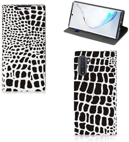 Book Case voor Samsung Galaxy Note 10 Hoesje maken Slangenprint
