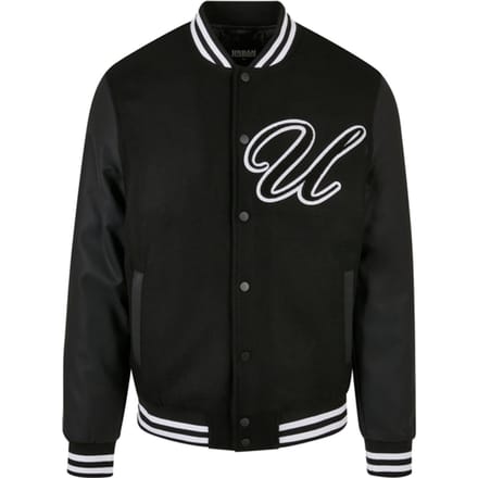 Urban Classic Big U College Jas Zwart