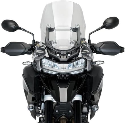 Motorwindgeleider - Extra windscherm - Comfortabel rijden - Universele pasvorm - Verlengd ontwerp - Transparant