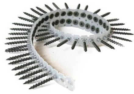 Gipsplaatschroeven OP BAND grove draad - Phillips2 - 3,9x45mm - Gefosfateerd - Voldraad (1000 stuks)