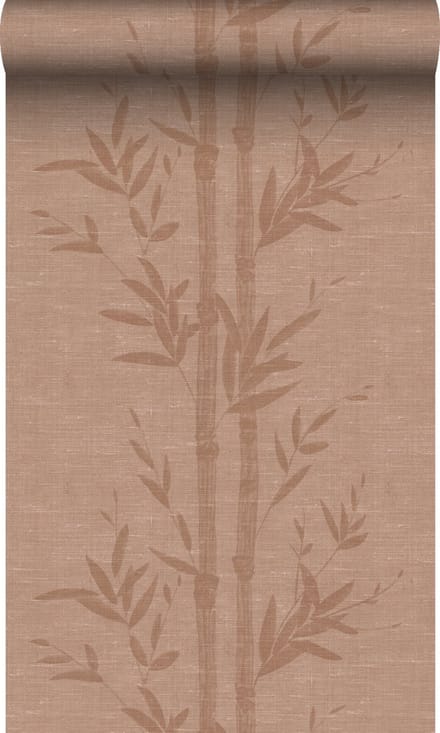 Origin Wallcoverings behang bamboe terracotta roze - 50 x 900 cm - 347927