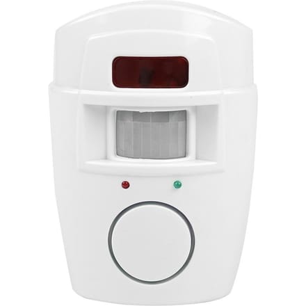 Draadloze PIR Bewegingssensor Detector Beveiligingsalarmsysteem Afstandsbedieningen voor Thuis Garage white