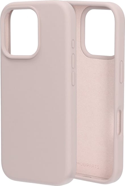 Mobiparts hoesje geschikt voor de Apple iPhone 16 Pro - Siliconen - Beige Roze