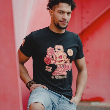 Pride or Die T Shirt Workout or Die Zwart - S