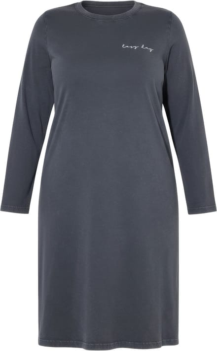 Studio Untold - Dames - Jerseyjurk A-lijn midi-lengte - Antraciet melange - Maat 54+